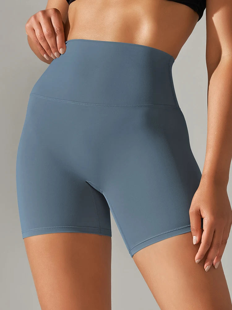 Women’s High Waist Sports Shorts – Squat Proof, Quick Dry