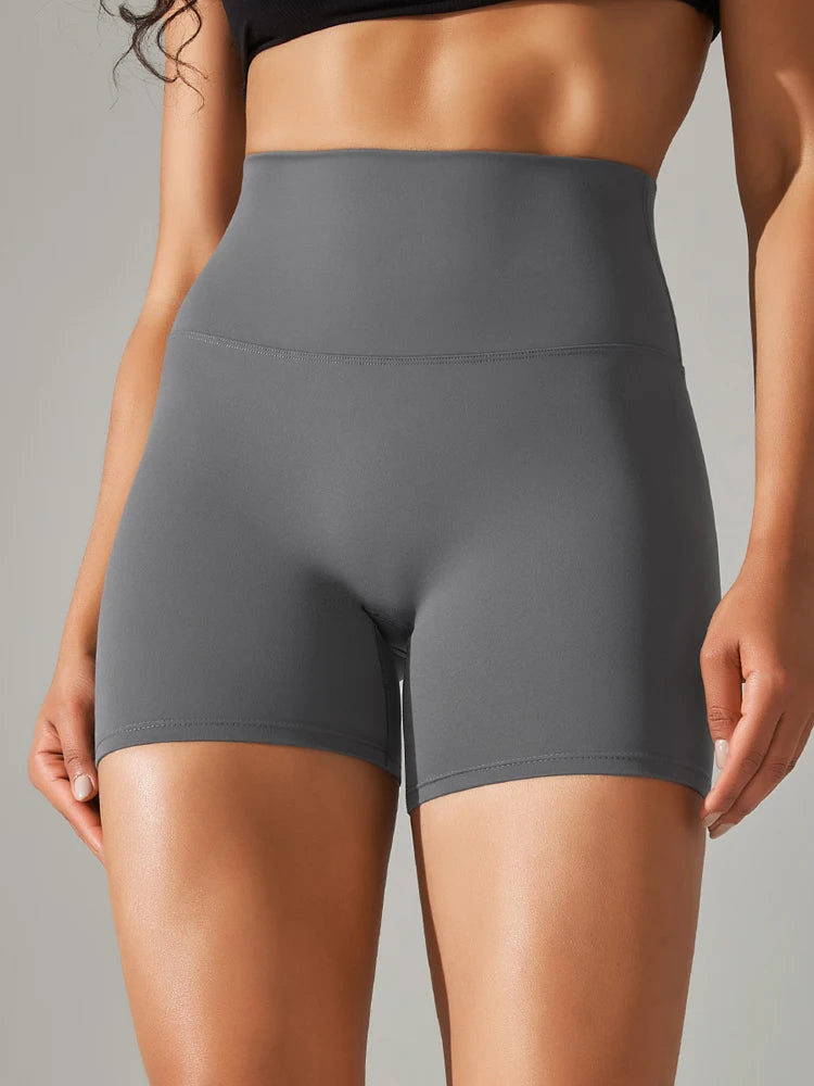 Women’s High Waist Sports Shorts – Squat Proof, Quick Dry