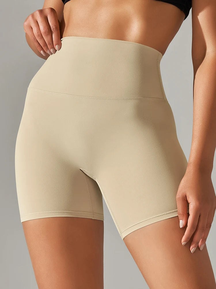 Women’s High Waist Sports Shorts – Squat Proof, Quick Dry