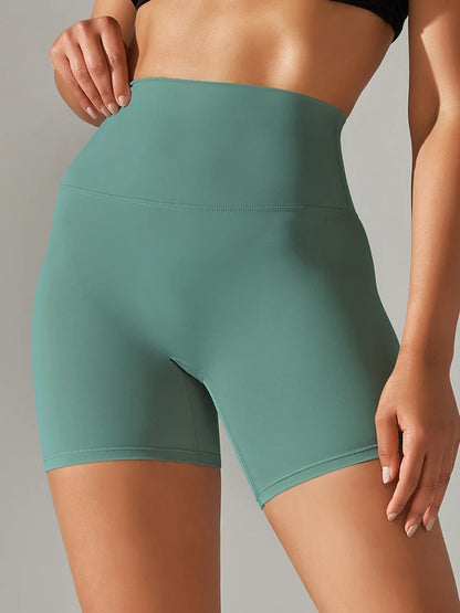 Women’s High Waist Sports Shorts – Squat Proof, Quick Dry