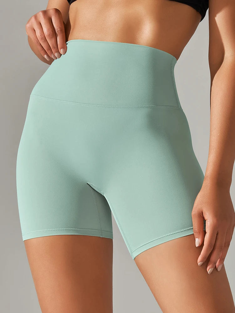 Women’s High Waist Sports Shorts – Squat Proof, Quick Dry