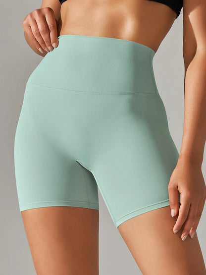 Women’s High Waist Sports Shorts – Squat Proof, Quick Dry