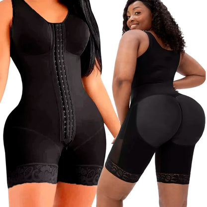 Sheqlo Fajas Colombianas Shapewear for Women Tummy Control Post Surgery Full Body Shaper Butt Lifter with Zipper Crotch
