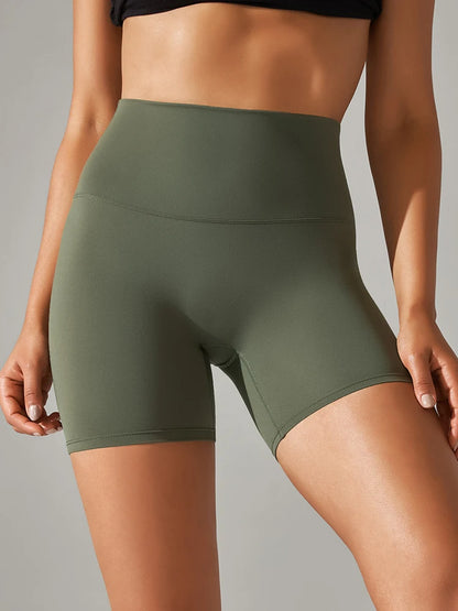 Women’s High Waist Sports Shorts – Squat Proof, Quick Dry
