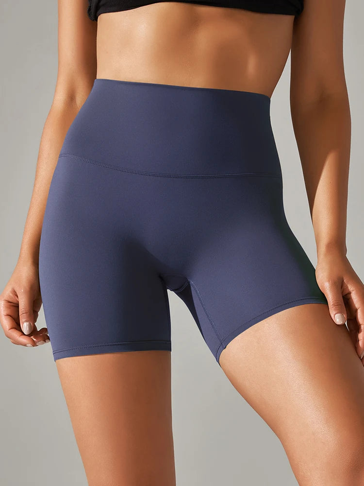 Women’s High Waist Sports Shorts – Squat Proof, Quick Dry
