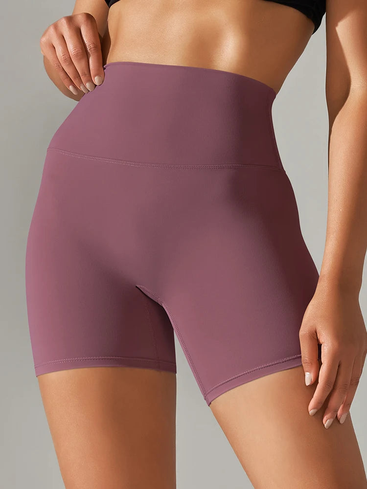 Women’s High Waist Sports Shorts – Squat Proof, Quick Dry