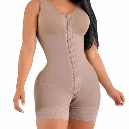 Sheqlo Fajas Colombianas Shapewear for Women Tummy Control Post Surgery Full Body Shaper Butt Lifter with Zipper Crotch