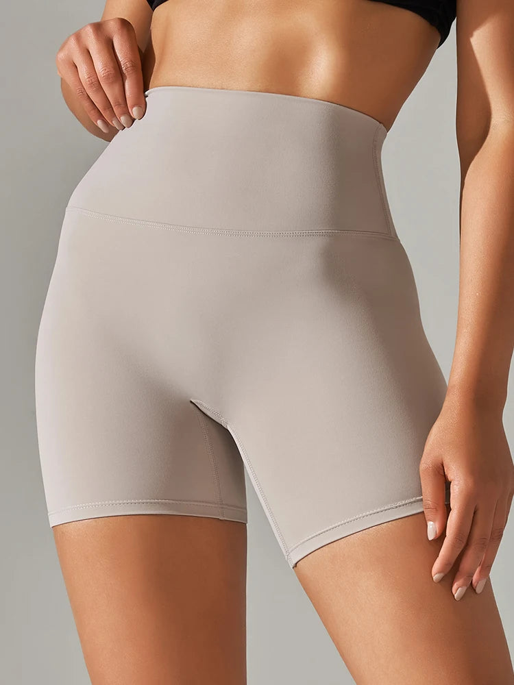 Women’s High Waist Sports Shorts – Squat Proof, Quick Dry