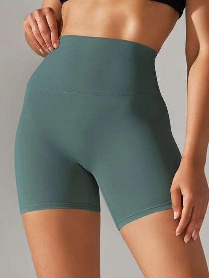 Women’s High Waist Sports Shorts – Squat Proof, Quick Dry