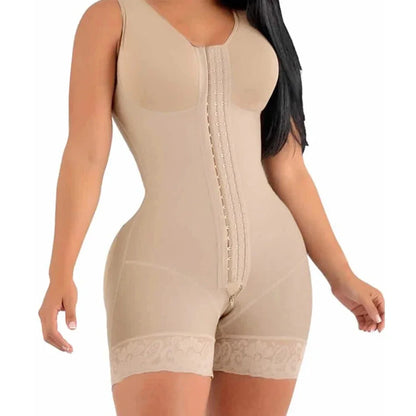 Sheqlo Fajas Colombianas Shapewear for Women Tummy Control Post Surgery Full Body Shaper Butt Lifter with Zipper Crotch