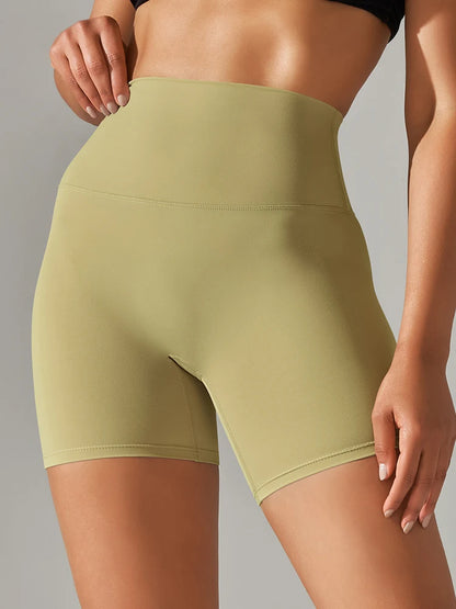 Women’s High Waist Sports Shorts – Squat Proof, Quick Dry