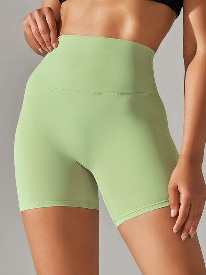 Women’s High Waist Sports Shorts – Squat Proof, Quick Dry