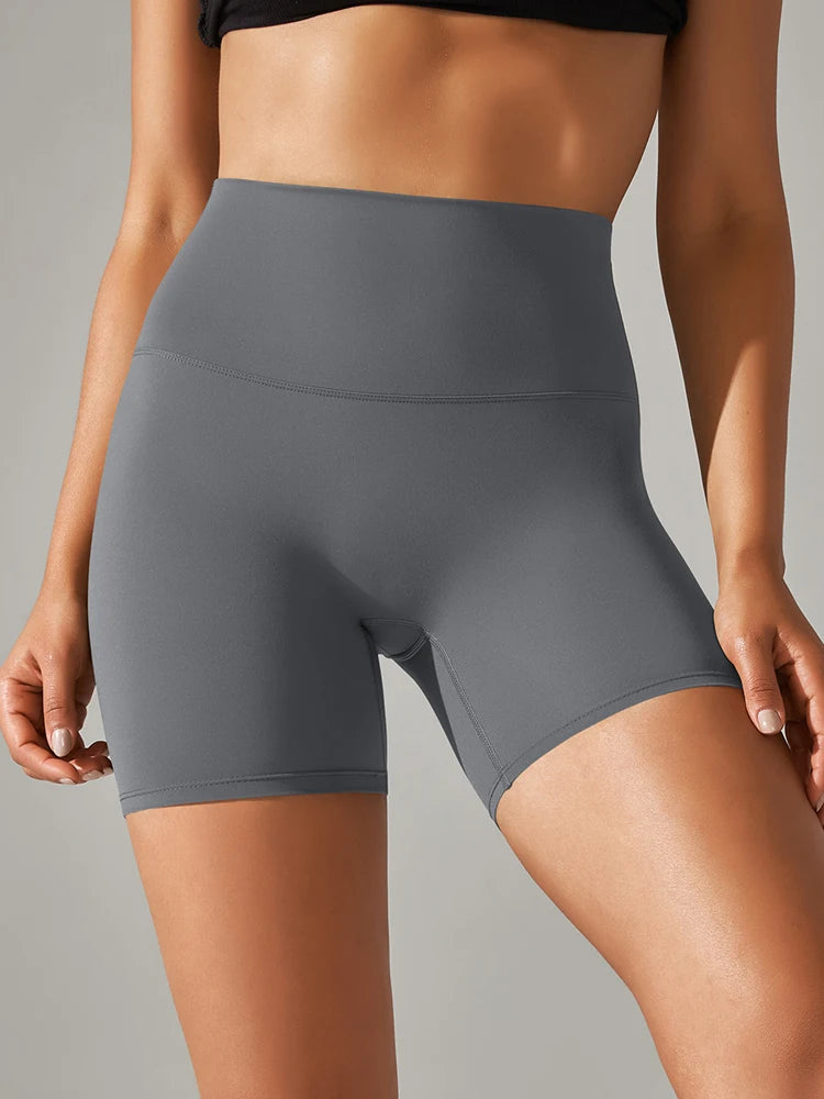 Women’s High Waist Sports Shorts – Squat Proof, Quick Dry