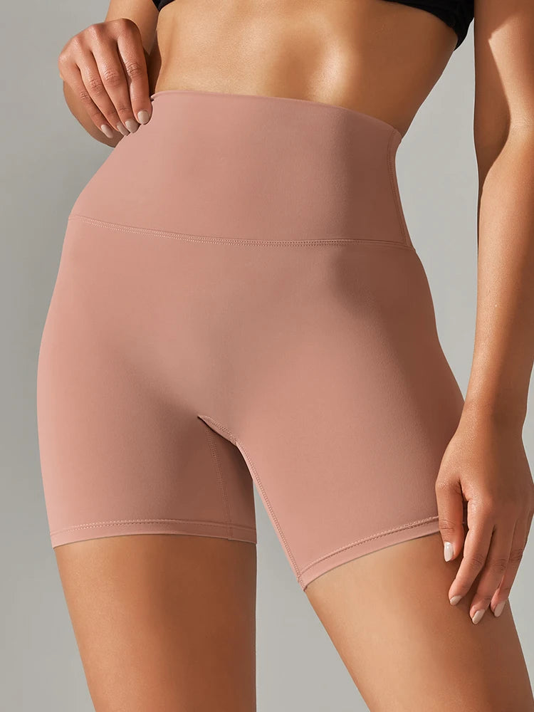 Women’s High Waist Sports Shorts – Squat Proof, Quick Dry