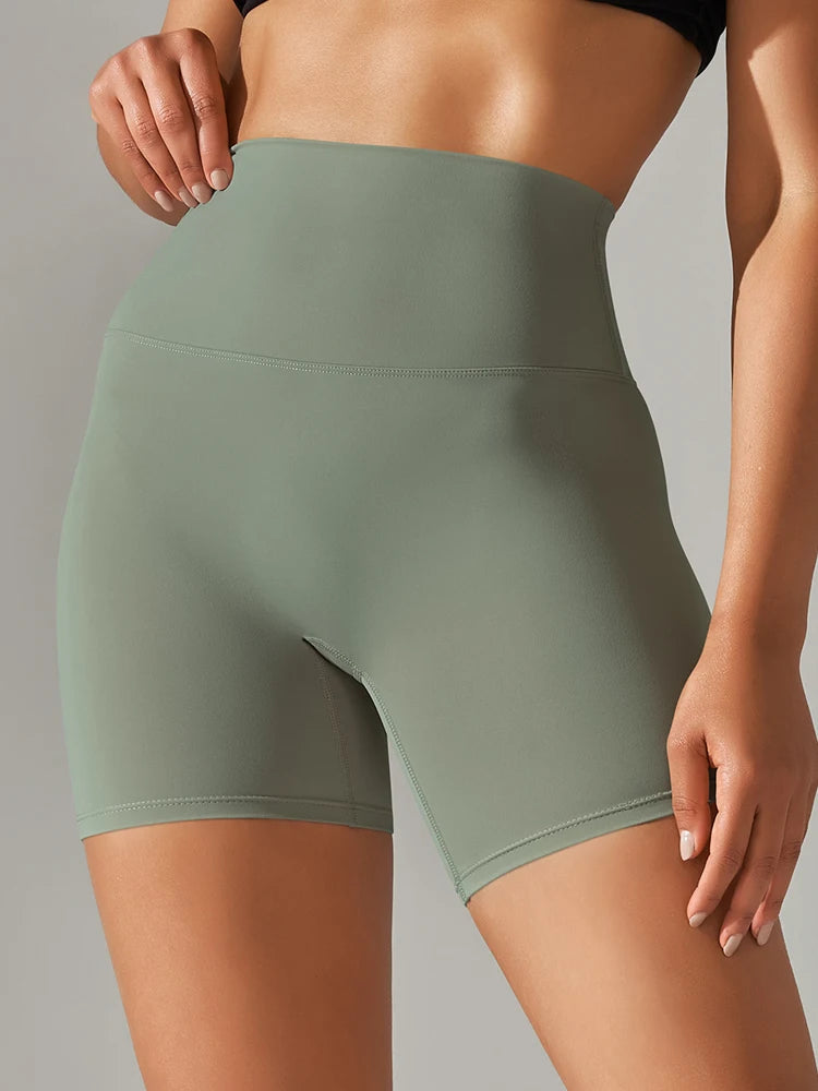 Women’s High Waist Sports Shorts – Squat Proof, Quick Dry