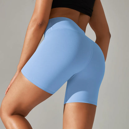 Women’s High Waist Sports Shorts – Squat Proof, Quick Dry